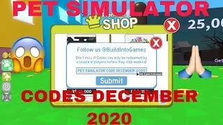 Pet simulator New Codes December 2021 100%Working