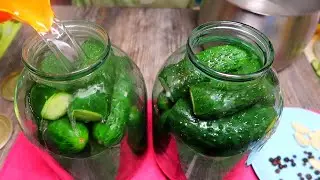 The most delicious cucumbers for the winter. Crispy pickled cucumbers.