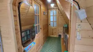 Завершение прошлогоднего проекта по отделке холла на втором этаже в дачном домике