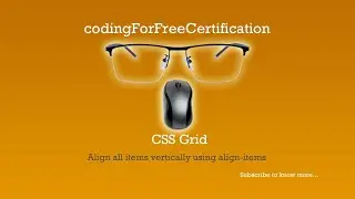 CSS Grid | Align All Items Vertically using align-items | freeCodeCamp | 13 of 22