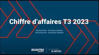 Manitou Group - CA T3 2023 - Replay Webconférence [FR]