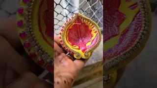 easy Diya decoration #sunitaartandcraft #diy #diwalidecorationideas  #diyapaintingforbeginners