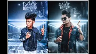 CLASSIC BLUE SMOKE EFFECTS—photo Tutorial in picsArt