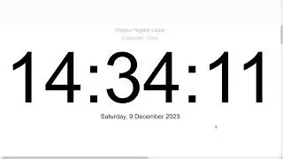 Online Digital Clock for 4 Hours! (In Real Time)