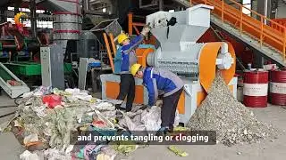 Powerful Spiral Shredder/Crusher for Jumbo & PP Woven Bags!