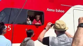 Caltrain unveils the Anna Eshoo Train