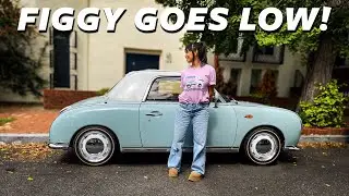 Nissan Figaro lowering springs install