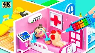 Build Your Dream Hospital House: Lovely and Colorful Room Ideas by Cardboard and Polymer Clay ❤️ DIY