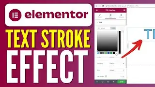 How to Add Text Stroke Effect on Elementor - Easy!