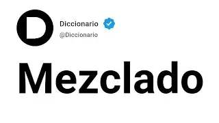 Mezclado Significado En Español