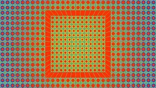 Victor Vasarely Inspired Animation | Psychedelic Hypnotic Background/Screensaver [1 Hour, 4K]