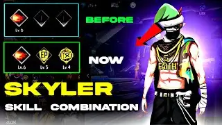 Skyler skill combination 2022 | Best character combination in free fire