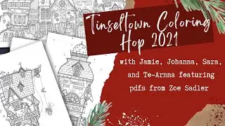 Tinseltown Coloring Hop 2021 | Zoe Adler’s Tinseltown PDFs