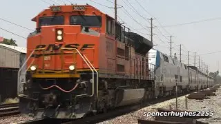 Amtrak Southwest Chief BNSF SD70ACe LEADER! & More..