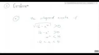 Determining if the Domain Exists for a Definite Integral (Specialist)