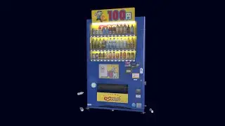 Photorealistic Japanese Vending Machine | Hero Asset for Game | Substance Painter Texturing