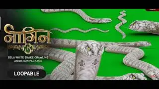 Naagin 3 || Bela White Snake Crawling Animation By QHD channel ||