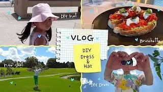 VLOG I DIY Dress and Bucket Hat