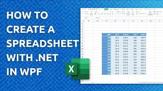 Create Excel Spreasheets in WPF