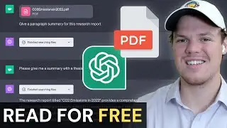 ChatGPT PDF Tool & Read Any PDF For Free | Tutorial