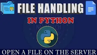 FILE HANDLING IN PYTHON LESSON 1 || OPENING FILES FROM THE SERVER