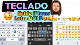 TECLADO ESTILO IPHONE EN ANDROID ❤️😍| +emoji iOS 16+ FONT 2023#tecladoiphone#tecladoios#keyboardios