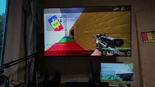 Пробую играть на TCL 55c805 режим прицела, на сервере antro.top:27025