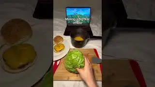 Making a Big Mac in bed #food #shorts