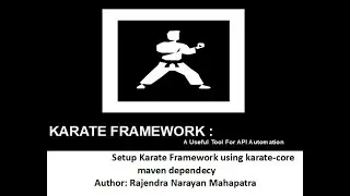 Setup Karate Framework using karate-core maven dependency