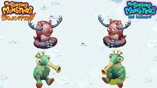 Dof And MSM Original Vs TLL Babies With Sound - Comparison  ~ My Singing Monster
