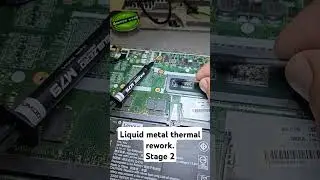 Liquid metal for CPU, Thinkpad L14, higher temperature drops #laptop #repair #india #shorts