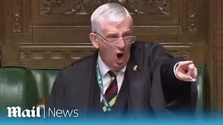 'Shut up!' Furious Commons Speaker Hoyle KICKS OUT two MPs before Boris Johnson's PMQs