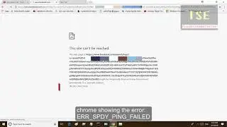 ERR_SPDY_PING_FAILED Google Chrome error