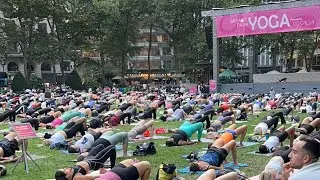 [LIVE] New York City Bryant Park Yoga Part 2 | Aug 14, 2024 #nyc #live #yoga #bryantpark #summer