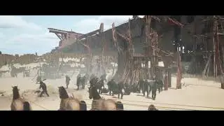 Kingdom of the Planet of the Apes - Virtual Art Department  UE scene - Proximus Caesar's Encampment.