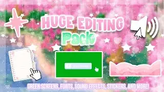 HUGE Roblox Editing Pack! (greenscreens, overlays, backgrounds, and more!)