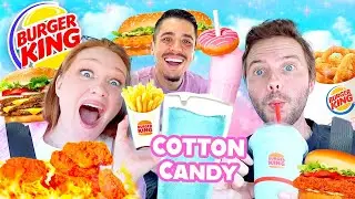 Tasting VIRAL Celebrity Foods! BURGER KING New Menu Items!!!