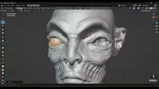 Creature head animate in Blender Just 5 min