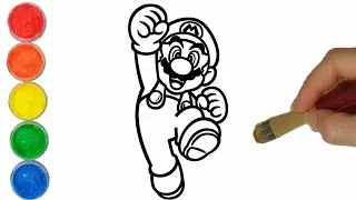 Super Mario Painting Drawing and Coloring For Kids