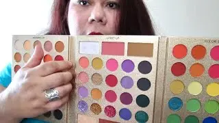 ASMR MY EYESHADOW PALETTE COLLECTION (SOFT SPOKEN/ WHISPERING) 1 HR!! 💙💚💛🧡❤️💜🖤🤍🤎💖 🌟1080p🌟
