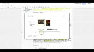 Insert a picture with a caption in Google