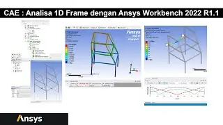 Analisis & Simulasi Elemen 1D Frame Mesin dengan Ansys Workbench 2022 R1.1