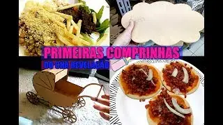 VLOG - PRIMEIRAS COMPRINHAS PRO CHÁ REVELAÇÃO/ FAZENDO MINI PIZZA