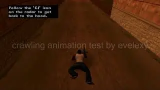 тест анимации ползания / crawling animation test gta sa