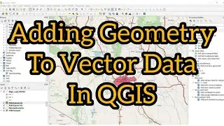 How to add geometry to vector data in QGIS @GISRSSolution @qgishome @geospatialmedia #qgis #gis
