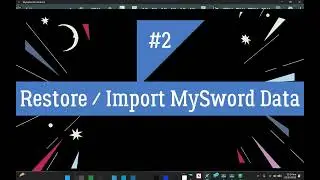 How to backup or restore MySword data