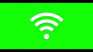 Wifi icon Animation | Green Screen HD