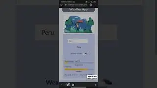 Weather App Using React JS 