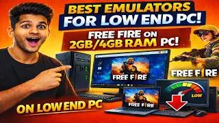 “Play Free Fire on 1GB RAM PC 😱 Best Emulator for Low End PC (No Lag)”