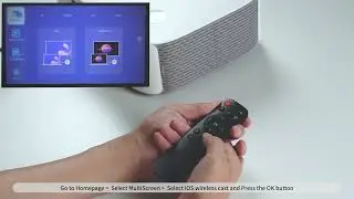How to Wirelessly Cast The iOS Device to The V700 Projector